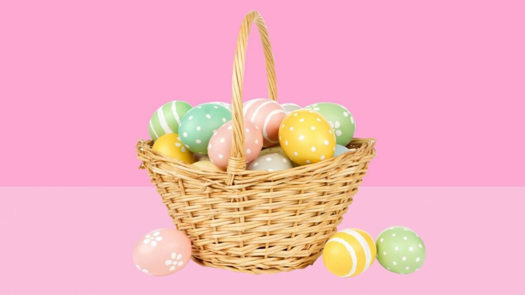 basket filled with eggs 